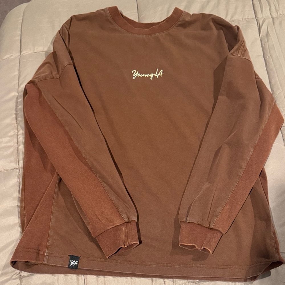 YoungLA Brown Long Sleeve Shirt